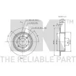 Jeu de 2 disques de frein arrière NK 312621 - Visuel 3