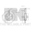 Jeu de 2 disques de frein avant NK 312637 - Visuel 3