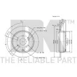 Jeu de 2 disques de frein arrière NK 312642 - Visuel 3
