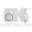 Jeu de 2 disques de frein arrière NK 312644 - Visuel 3