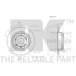 Jeu de 2 disques de frein arrière NK 312645 - Visuel 3