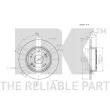 Jeu de 2 disques de frein arrière NK 312650 - Visuel 3