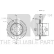 Jeu de 2 disques de frein avant NK 313035 - Visuel 3