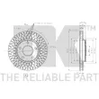 Jeu de 2 disques de frein avant NK 313057 - Visuel 3