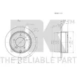 Jeu de 2 disques de frein arrière NK 313058 - Visuel 3
