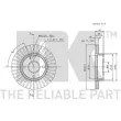 Jeu de 2 disques de frein avant NK 313223 - Visuel 3