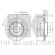 Jeu de 2 disques de frein avant NK 313227 - Visuel 3