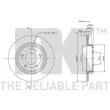 Jeu de 2 disques de frein arrière NK 313252 - Visuel 3