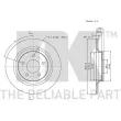 Jeu de 2 disques de frein arrière NK 313261 - Visuel 3