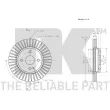 Jeu de 2 disques de frein avant NK 313267 - Visuel 3