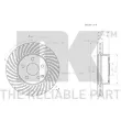 Jeu de 2 disques de frein avant NK 3133100 - Visuel 3