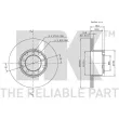 Jeu de 2 disques de frein avant NK 313311 - Visuel 3