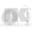 Jeu de 2 disques de frein avant NK 3133114 - Visuel 3