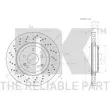 Jeu de 2 disques de frein avant NK 3133117 - Visuel 3