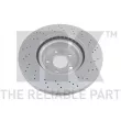 Jeu de 2 disques de frein avant NK 3133118 - Visuel 2