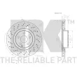 Jeu de 2 disques de frein avant NK 3133119 - Visuel 3
