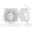 Jeu de 2 disques de frein arrière NK 3133120 - Visuel 3