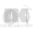 Jeu de 2 disques de frein avant NK 3133124 - Visuel 3
