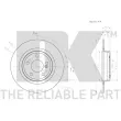 Jeu de 2 disques de frein arrière NK 3133126 - Visuel 3