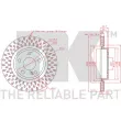 Jeu de 2 disques de frein arrière NK 3133138 - Visuel 3
