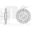 Jeu de 2 disques de frein avant NK 3133141 - Visuel 3