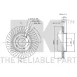 Jeu de 2 disques de frein avant NK 313346 - Visuel 3