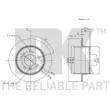 Jeu de 2 disques de frein arrière NK 313355 - Visuel 3