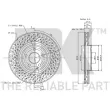 Jeu de 2 disques de frein avant NK 313382 - Visuel 3