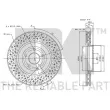 Jeu de 2 disques de frein avant NK 313390 - Visuel 3