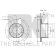Jeu de 2 disques de frein arrière NK 313396 - Visuel 3