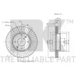 Jeu de 2 disques de frein avant NK 313420 - Visuel 3