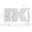 Jeu de 2 disques de frein arrière NK 313444 - Visuel 3