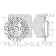 Jeu de 2 disques de frein arrière NK 313454 - Visuel 3