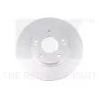 Jeu de 2 disques de frein avant NK 313465 - Visuel 1
