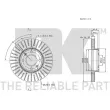 Jeu de 2 disques de frein avant NK 313523 - Visuel 3