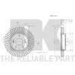 Jeu de 2 disques de frein avant NK 313526 - Visuel 3