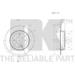 Jeu de 2 disques de frein arrière NK 313539 - Visuel 3