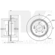 Jeu de 2 disques de frein arrière NK 313544 - Visuel 3