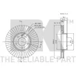 Jeu de 2 disques de frein avant NK 313622 - Visuel 3