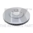Jeu de 2 disques de frein avant NK 313625 - Visuel 1