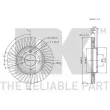 Jeu de 2 disques de frein avant NK 313625 - Visuel 3