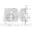 Jeu de 2 disques de frein arrière NK 313631 - Visuel 3