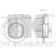 Jeu de 2 disques de frein arrière NK 313657 - Visuel 3