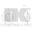 Jeu de 2 disques de frein arrière NK 313664 - Visuel 3
