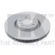 Jeu de 2 disques de frein avant NK 313673 - Visuel 1