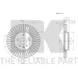 Jeu de 2 disques de frein avant NK 313677 - Visuel 3