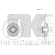 Jeu de 2 disques de frein arrière NK 313738 - Visuel 3