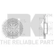 Jeu de 2 disques de frein avant NK 313746 - Visuel 3