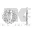Jeu de 2 disques de frein avant NK 313750 - Visuel 3