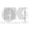 Jeu de 2 disques de frein avant NK 313751 - Visuel 3